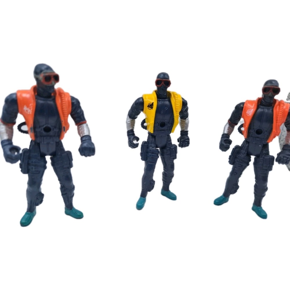 Chap Mei True Heroes Sentinel 3.75" Action Figure 3 Scuba Divers Animal Planet